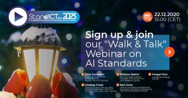 2nd “Walk & Talk” Webinar on AI Standards