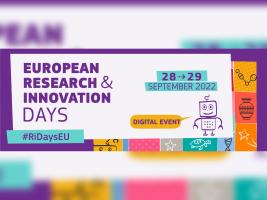 Registration is OPEN! European Research and Innovation Days 2022